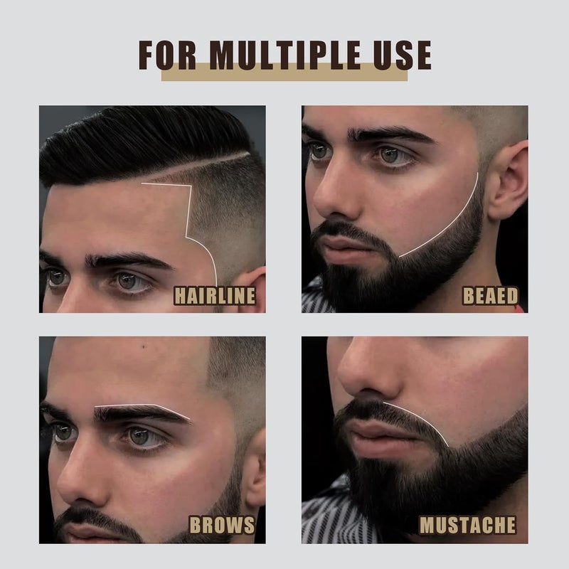 Noerrors 12Pcs White Barber Pencil Set Magic Hairline Pencils for Lineup Beard Shaping Guide Pen with Sharpener Barber Chalk for Men Hair Makeup Design - Image 5